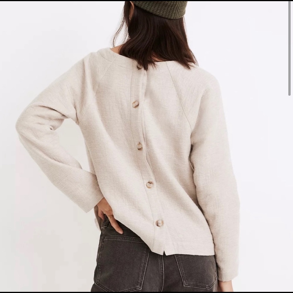 Madewell Waffle Button-Back Top - image 1